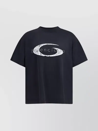 Balenciaga Crew Neck T-shirt Short Sleeves