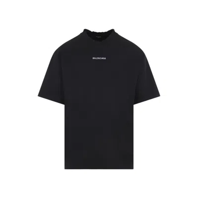 Balenciaga Crew Neck T-shirt With Faded Black