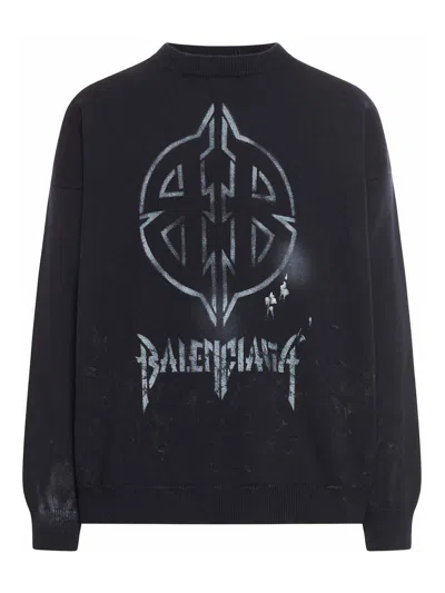 Balenciaga Sweaters In Black