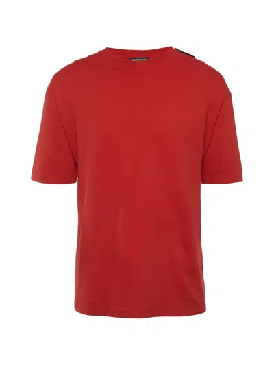 Pre-owned Balenciaga Crew-neck T-shirt In Red