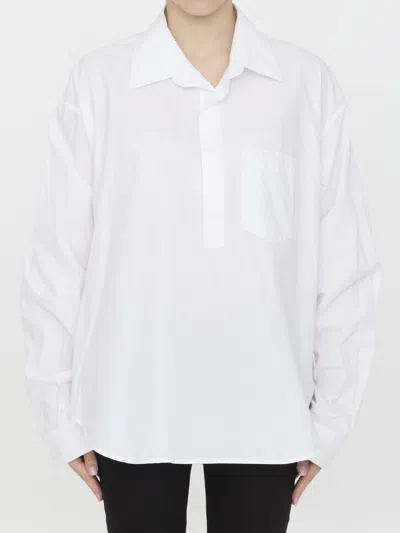 BALENCIAGA CRINKLED COTTON SHIRT