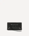 Balenciaga Crocodile Effect Shoulder Bag In Black