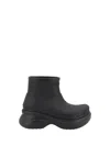 Balenciaga + Crocs Eva Rubber Platform Ankle Boots In Black