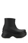 Balenciaga Black Crocs Edition Rubber Boots