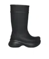 Balenciaga Black Crocs Edition Rubber Boots In Black