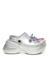 Balenciaga Crocs Jibbitz Clogs In Silver