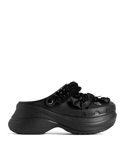 Balenciaga Crocs™ Jibbitz™ Sabot In Black