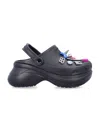 Balenciaga Women Crocs Jibbitz Sandals In Black