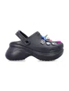 Balenciaga Women Crocs Jibbitz Sandals In Black