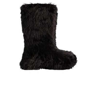 Pre-owned Balenciaga Crocs X  Boot 'black Fur' | Men's Size 42
