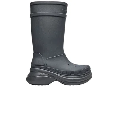 Pre-owned Balenciaga Crocs X  Clog Boot 2.0 'dark Grey' | Men's Size 43 In Gray