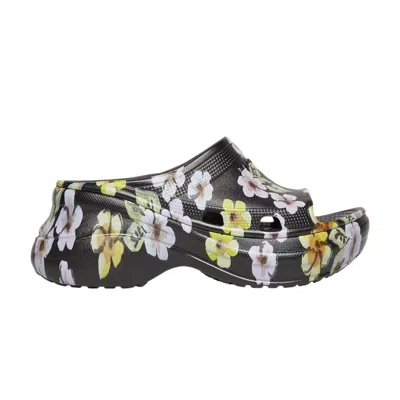 Pre-owned Balenciaga Crocs X  Wmns Pool Slide Sandal 'floral' | Grey | Women's Size 40