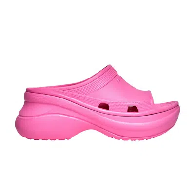 Pre-owned Balenciaga Crocs X  Wmns Pool Slide Sandal 'pink' | Women's Size 38