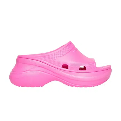 Pre-owned Balenciaga Crocs X  Wmns Pool Slide Sandal 'pink' | Women's Size 40
