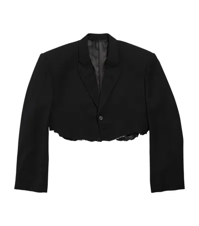 BALENCIAGA CROPPED BLAZER