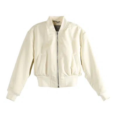 Pre-owned Balenciaga Cropped Bomber 'ivory' | Cream | Women's Size Onesize In White
