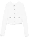 Balenciaga Cropped Jacket In White