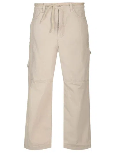 Balenciaga Cropped Cargo Pants In Beige