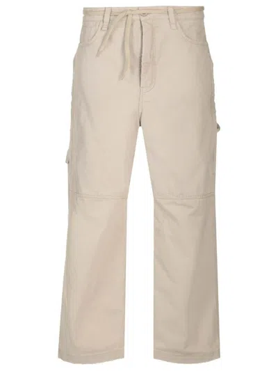 Balenciaga Cropped Cargo Trousers In Beige