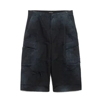 Balenciaga Cropped Cargo-pocket Trousers In Multi