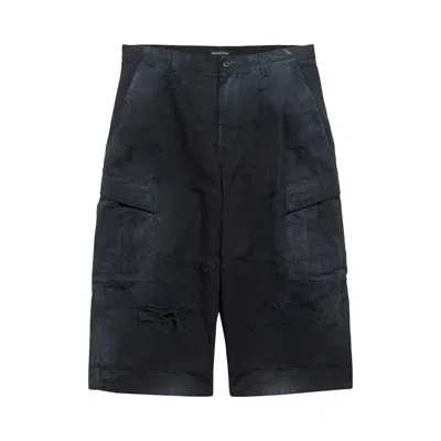 Pre-owned Balenciaga Cropped Cargo Pants 'black' | Men's Size 48