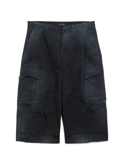 Balenciaga Cropped Cargo-pocket Trousers In Multi