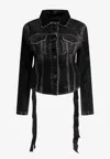 Balenciaga Denim Jacket With Laces