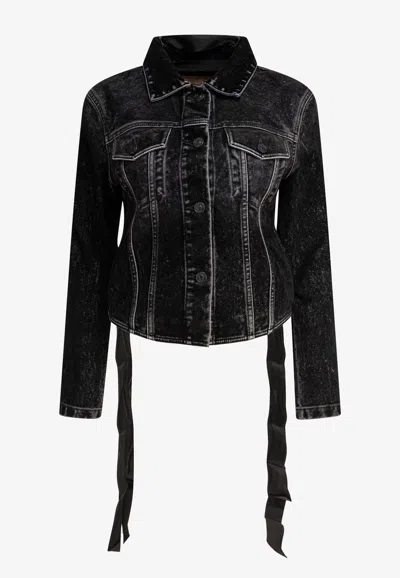 BALENCIAGA CROPPED DENIM JACKET