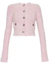 Balenciaga Cropped Jacket In Pink