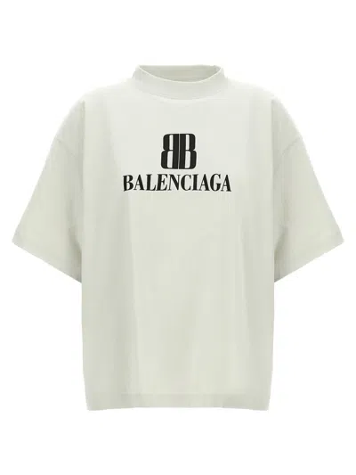 BALENCIAGA BALENCIAGA CROPPED LOGO T-SHIRT