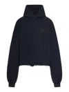 Balenciaga Distressed Nail Polish Hoodie With Front Pocket