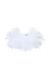 Balenciaga Cropped Sequined Top In White