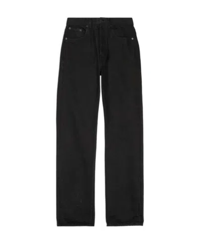 Balenciaga Cropped Straight-leg Jeans In Black