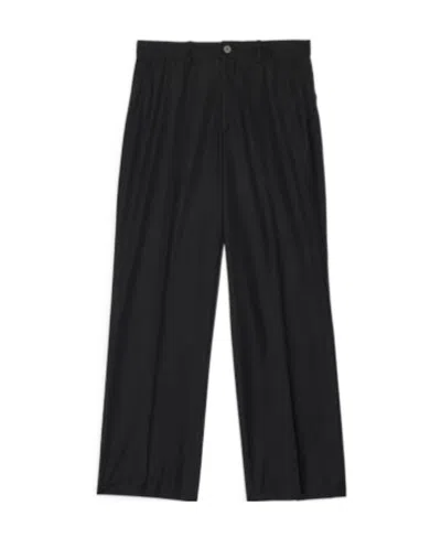 Balenciaga Cropped Tailored Trousers In Black