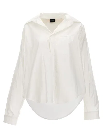 Balenciaga Crumpled Effect Shirt In White