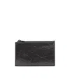 Balenciaga Crush Cardholder In Black