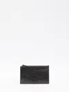 Balenciaga Crush Cardholder In Black