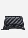 Balenciaga Medium Crush Quilted Leather Shoulder Bag In Black