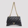Balenciaga Hourglass S Quilted Shoulder Bag In Black