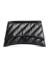Balenciaga Medium Crush Quilted Leather Shoulder Bag In Black
