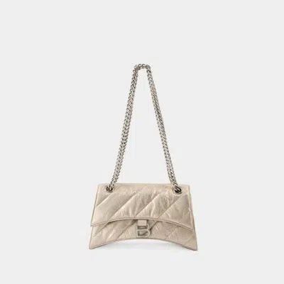 Balenciaga Crush Chain S Crossbody -  - Leather - Beige