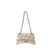 Balenciaga Crush Chain S Crossbody -  - Leather - Beige In Neutrals