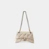 Balenciaga Crush Chain S Crossbody -  - Leather - Beige In Beige
