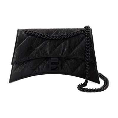 Balenciaga Crush Chain S Shoulder Bag In Black