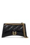 Balenciaga Crush Shoulder Bag Xs In Black
