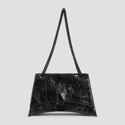 Balenciaga Crush M Shoulder Bag In Black