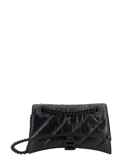 Balenciaga Crush Chain Shoulder Bag In Black