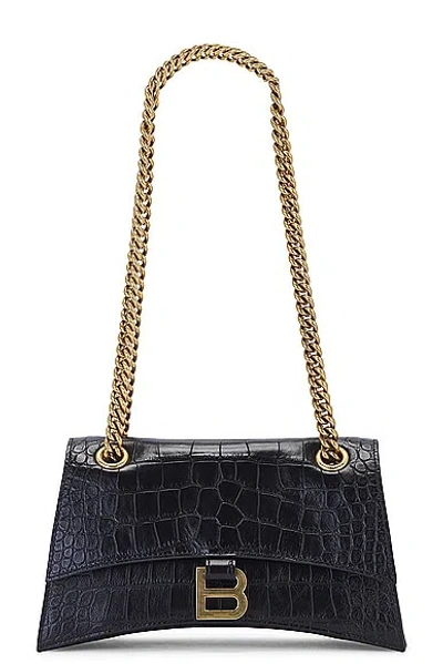 Balenciaga Crush Chain Small Bag In Black