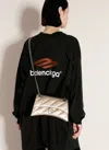 Balenciaga Women Crush Chain Small Shoulder Bag In Beige