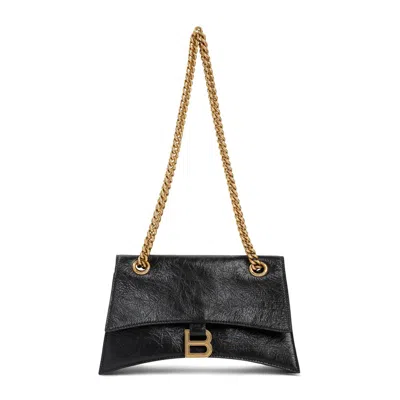 Balenciaga Crush Chain Small Shoulder Bag In Black